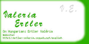 valeria ertler business card